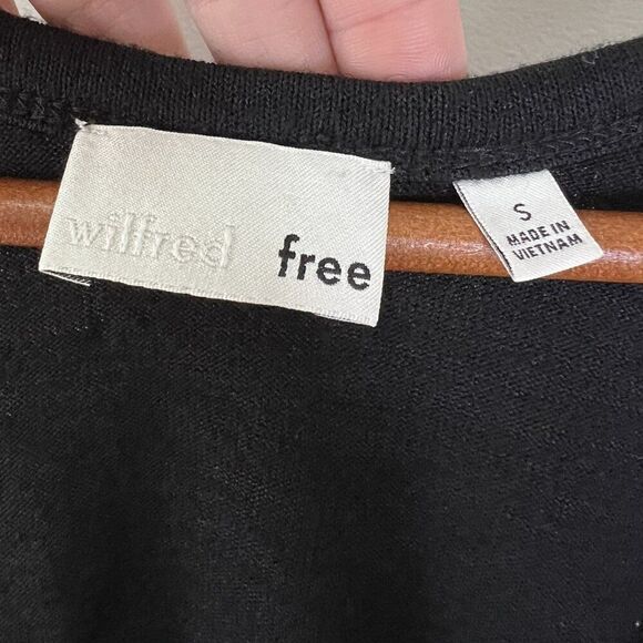 Aritzia Wilfred Free Yasmin Black Open Back Sleeveless Bodycon Dress - Picture 8 of 9
